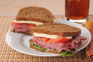 Corned beef sadwich clipart