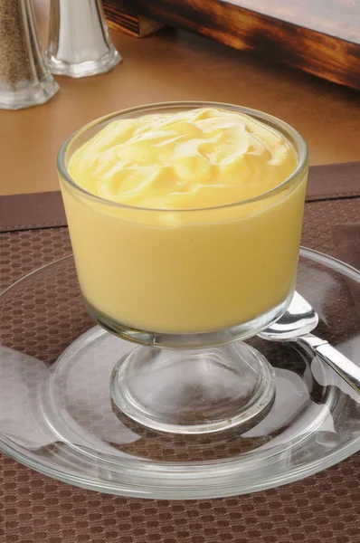 Rik vanilj pudding — Stockfoto
