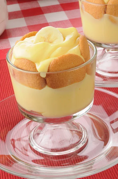 Pudding aux bananes et galettes de vanille — Photo