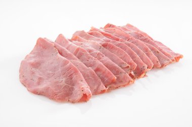 Sliced pastrami clipart