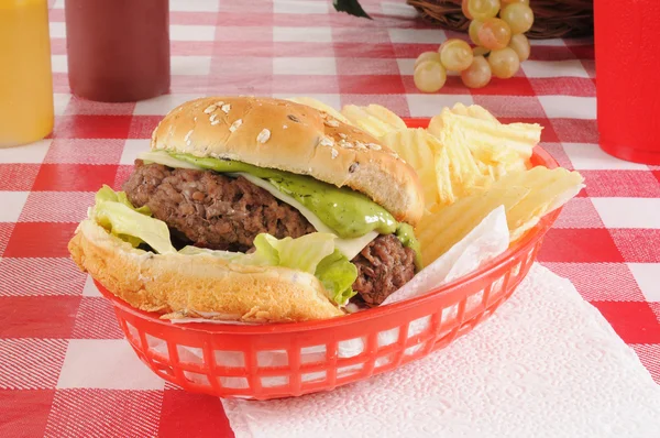 Hambúrguer guacomole — Fotografia de Stock