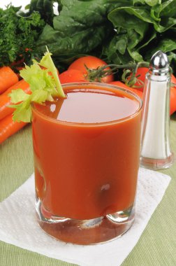 Fresh vegetable juice clipart