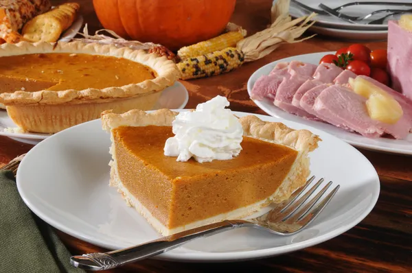 Пирог на День благодарения — стоковое фото