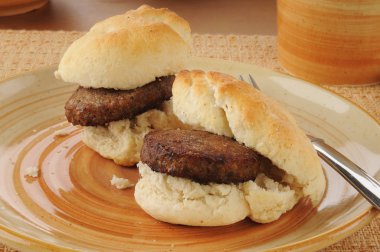 Sausage and biscuits clipart