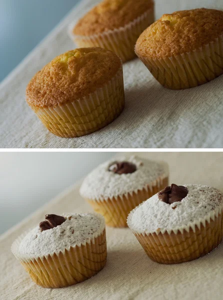 Muffin collage — Stockfoto