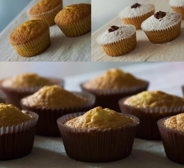 Colagem de muffins — Fotografia de Stock