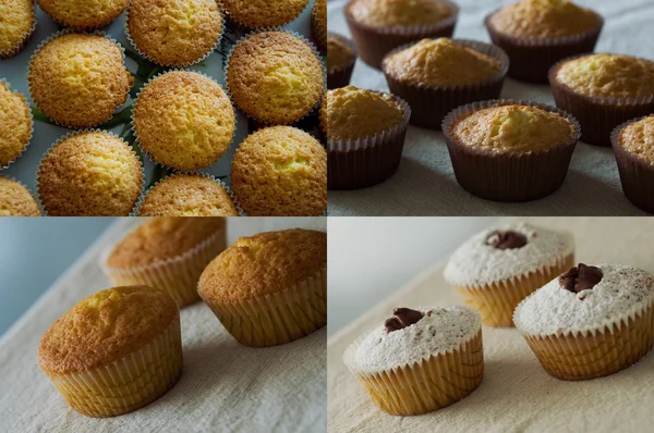 Colagem de muffins — Fotografia de Stock