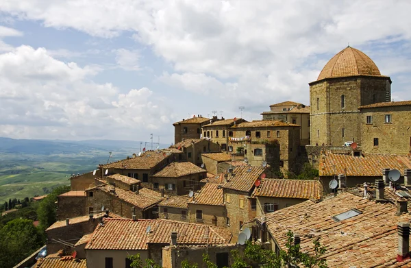 manzara volterra, Toskana, İtalya