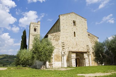 Antimo's Abbey in Tuscany, Italy clipart