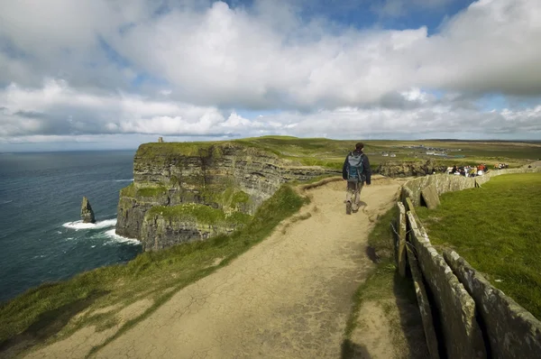アイルランド、モハーの断崖の上を表示します。 — ストック写真