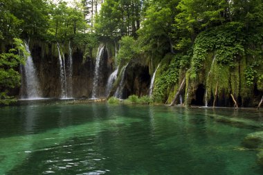Landscape of the Plitvice Lakes, Croatia clipart