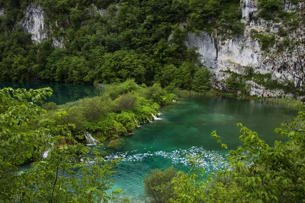 Plitvice gölleri, Hırvatistan görünümünü — Stok fotoğraf