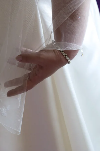 花嫁の手とベイル. — ストック写真