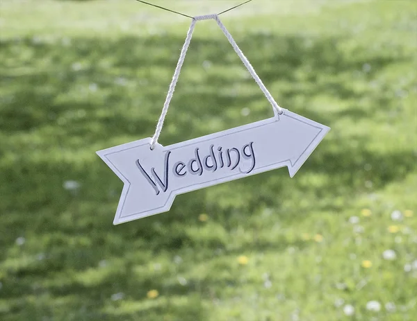 The wedding sign — Stock Photo, Image
