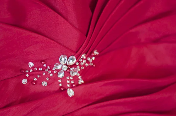赤い絹の宝石 — ストック写真