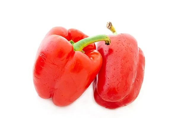 Κόκκινο πιπέρι απομονωμένο σε λευκό — Φωτογραφία Αρχείου