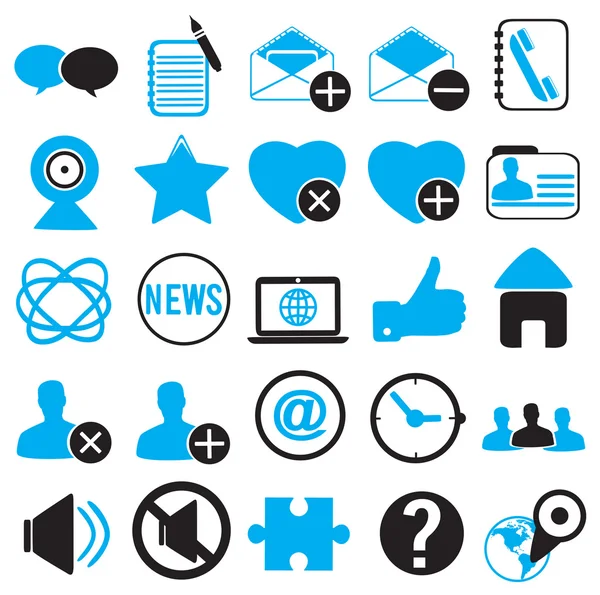 Set icons for community — Stock Vector
