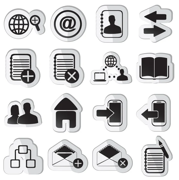 Set of community stickers - part 2 — Stock Vector