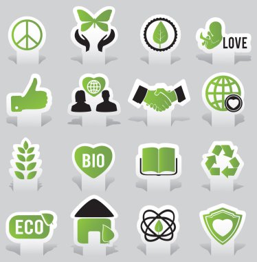 Labels - eco clipart