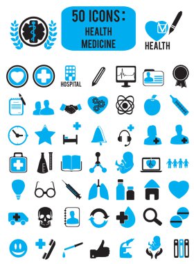 Set of medicine health icons