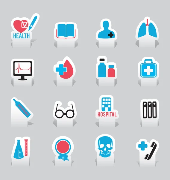 Étiquettes pour la médecine — Image vectorielle