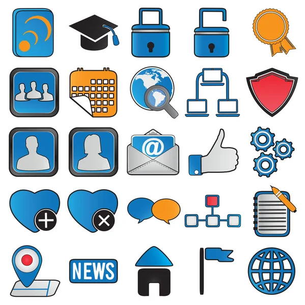 Icons for community — Stock Vector