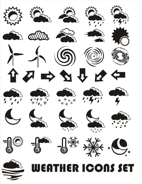 stock vector Weather icons set