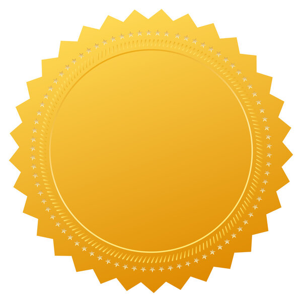 Золотой векторный сертификат

