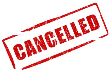 Cancelled stamp clipart