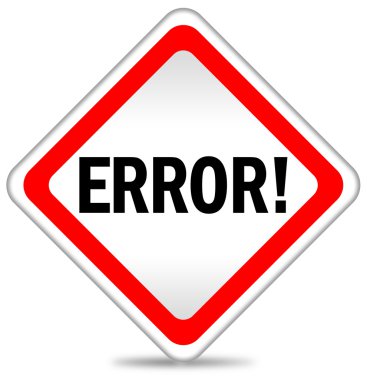 Error icon clipart