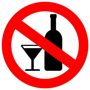 No alcohol sign clipart