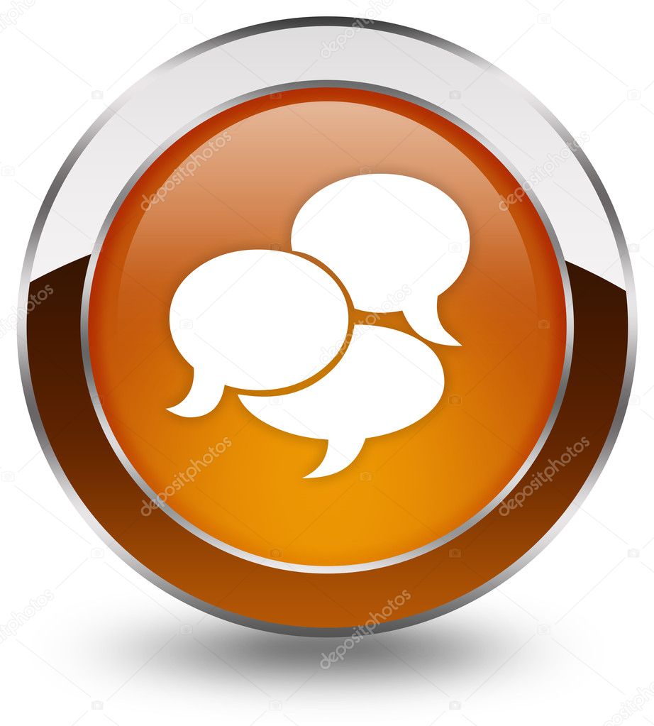Chat icon isolated on white