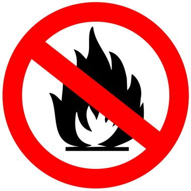 No fire sign clipart