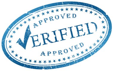 Verified stamp clipart