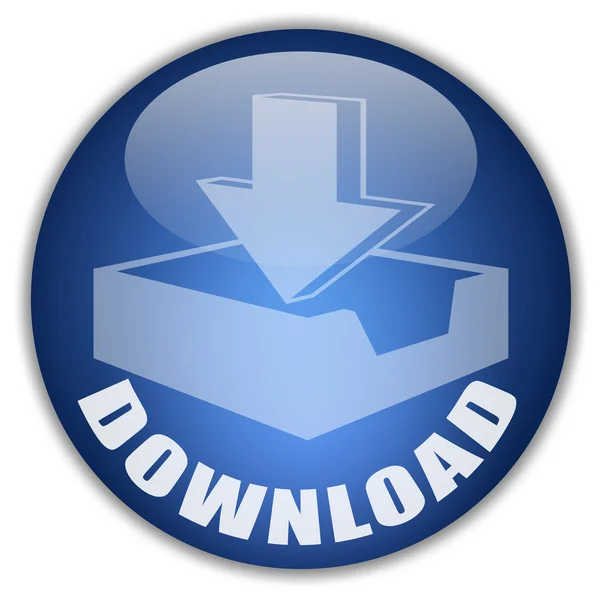 Botão de download — Fotografia de Stock