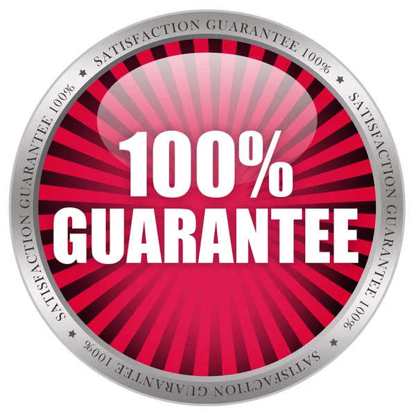 100 rótulo de garantia — Fotografia de Stock
