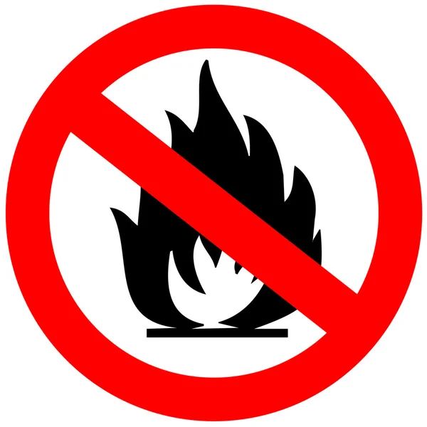 No fire sign — Stock Photo, Image