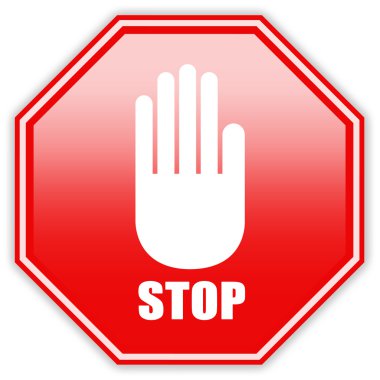 Stop sign clipart