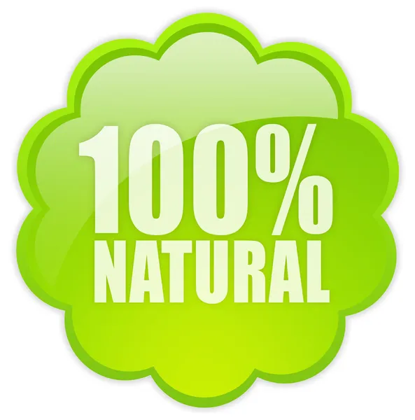 100 ícone natural — Fotografia de Stock