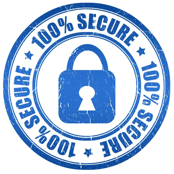 100 secure stamp — Stock Photo, Image