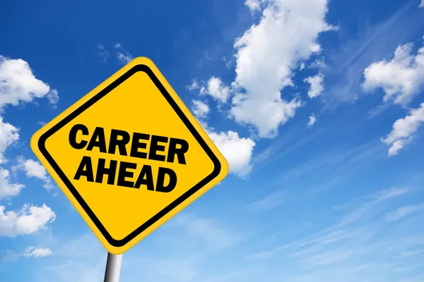 Career ahead sign — Stock Photo, Image