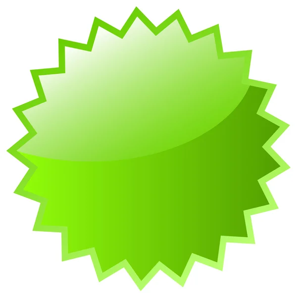 Icono Estrella Verde — Foto de Stock