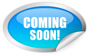 Coming soon sticker clipart