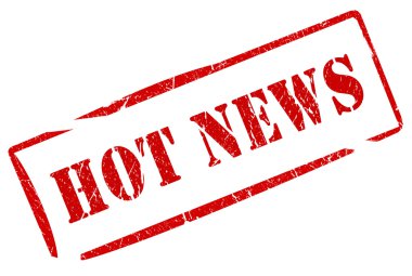 Hot news stamp clipart