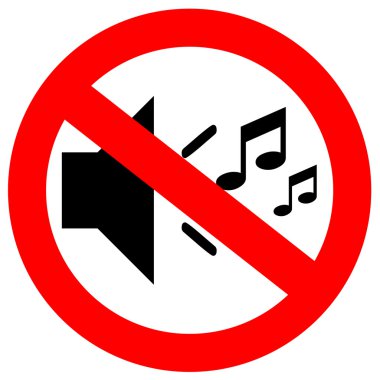 No music sign clipart