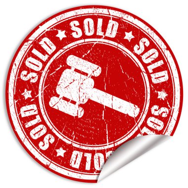 Sold sticker clipart