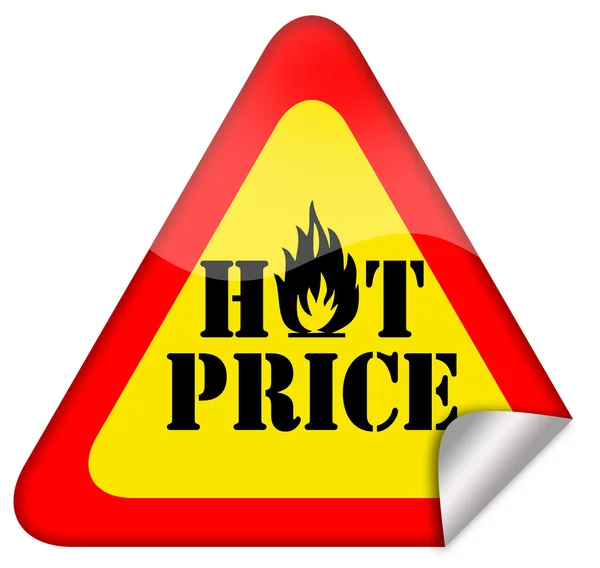 Гарячі Ціна знак — стокове фото