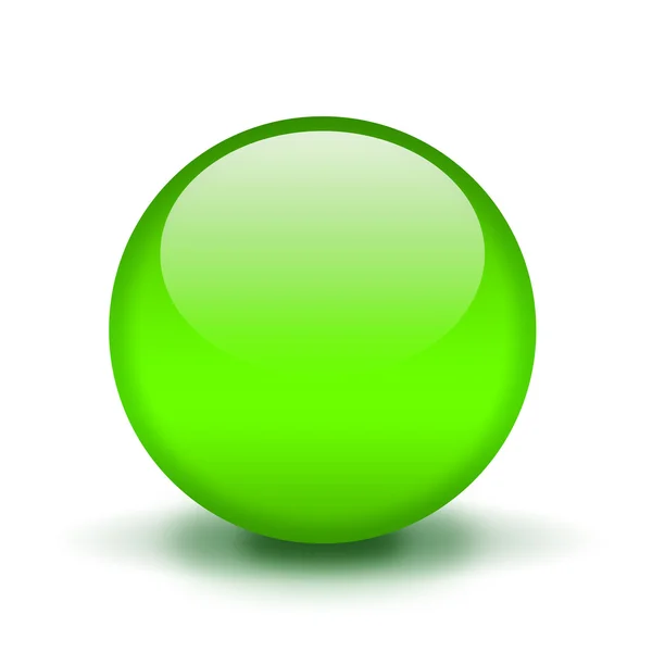 Зеленый блестящий шар — стоковое фото