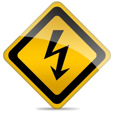 High voltage sign clipart