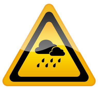 Rainy weather sign clipart